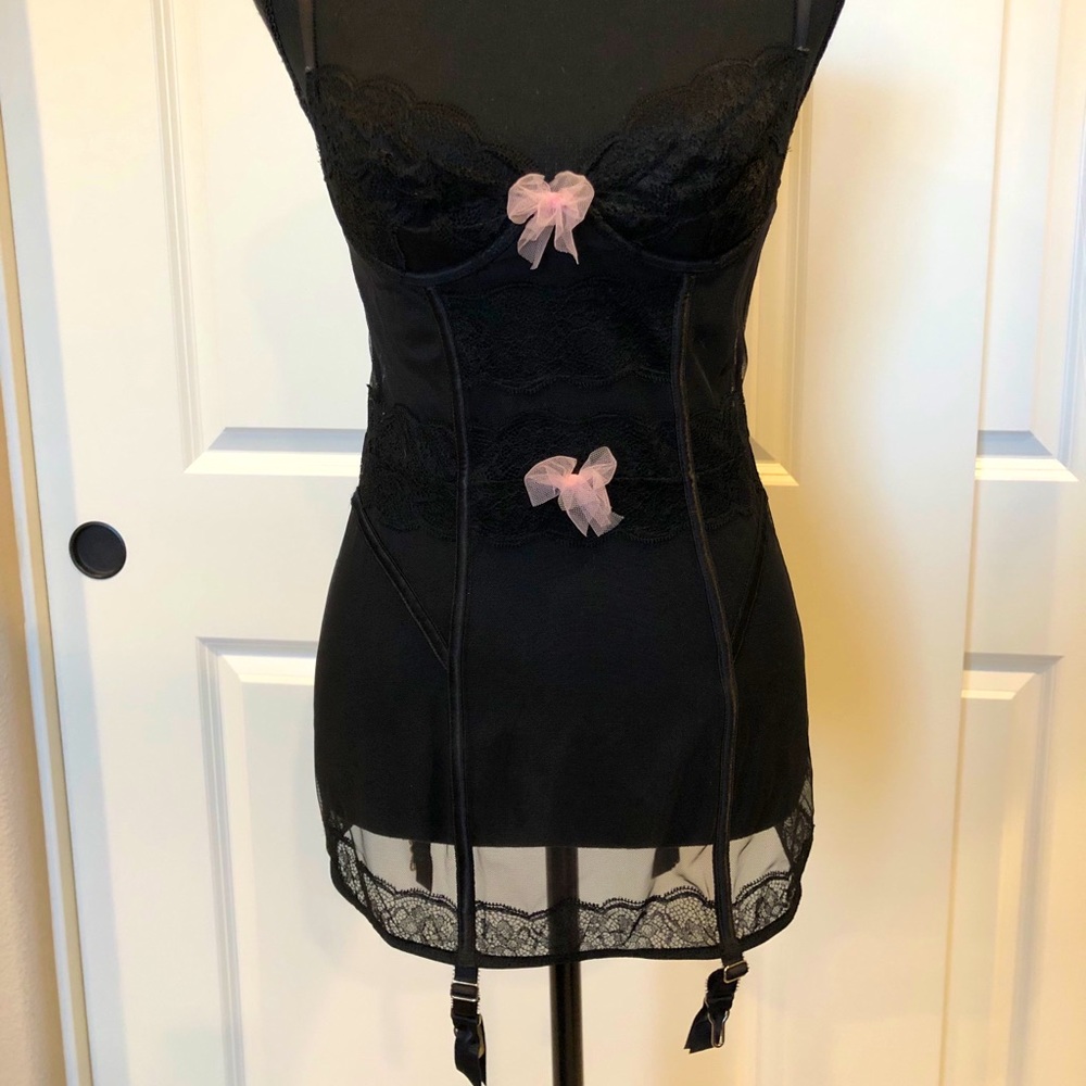 Black lace lingerie